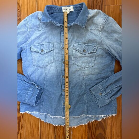 Cloth and Stone Cropped Corduroy Buttondown - Picture 6 of 7